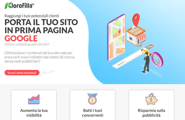 Un ottimo esempio di landing page perfetta.